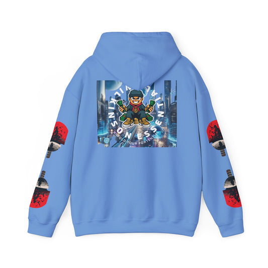 Carolina Blue Unisex Heavy Blend™ Unfold your Potential Hooded Sweatshirt